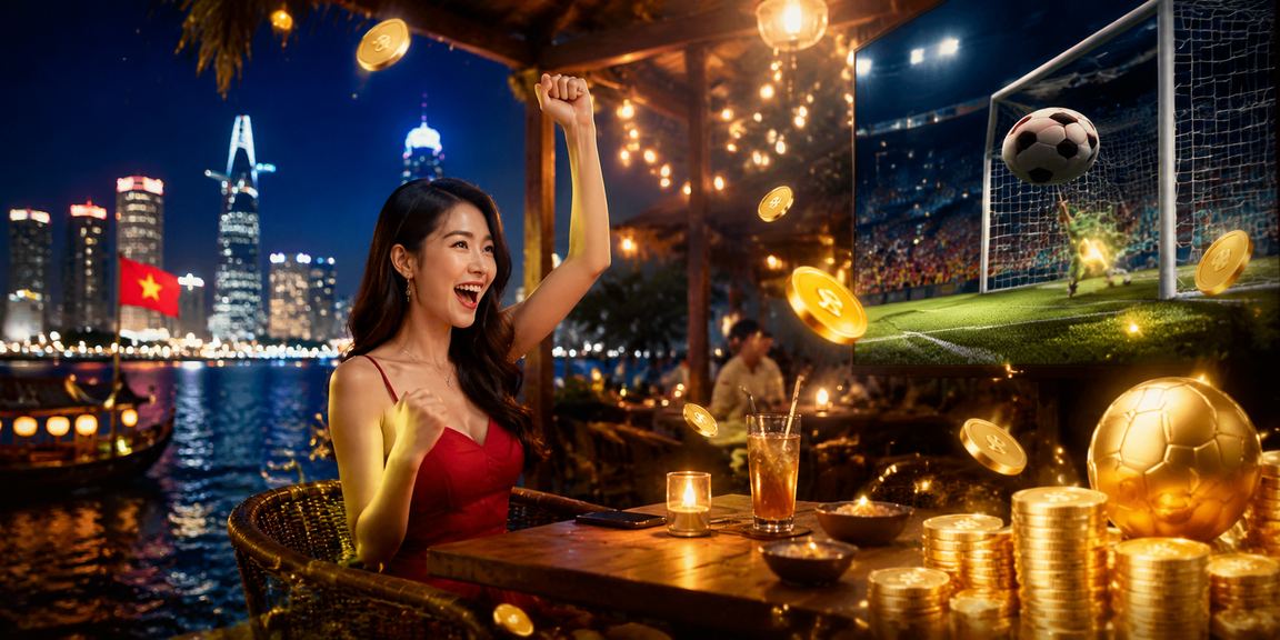 Người Sài Gòn thưởng thức cà phê buổi sáng và trải nghiệm casino betting trực tuyến